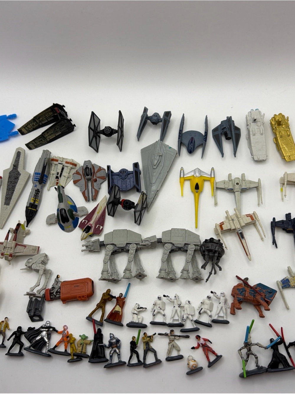 Star Wars LFL Licensed Miniature  Lot Of 50+ figures and ships